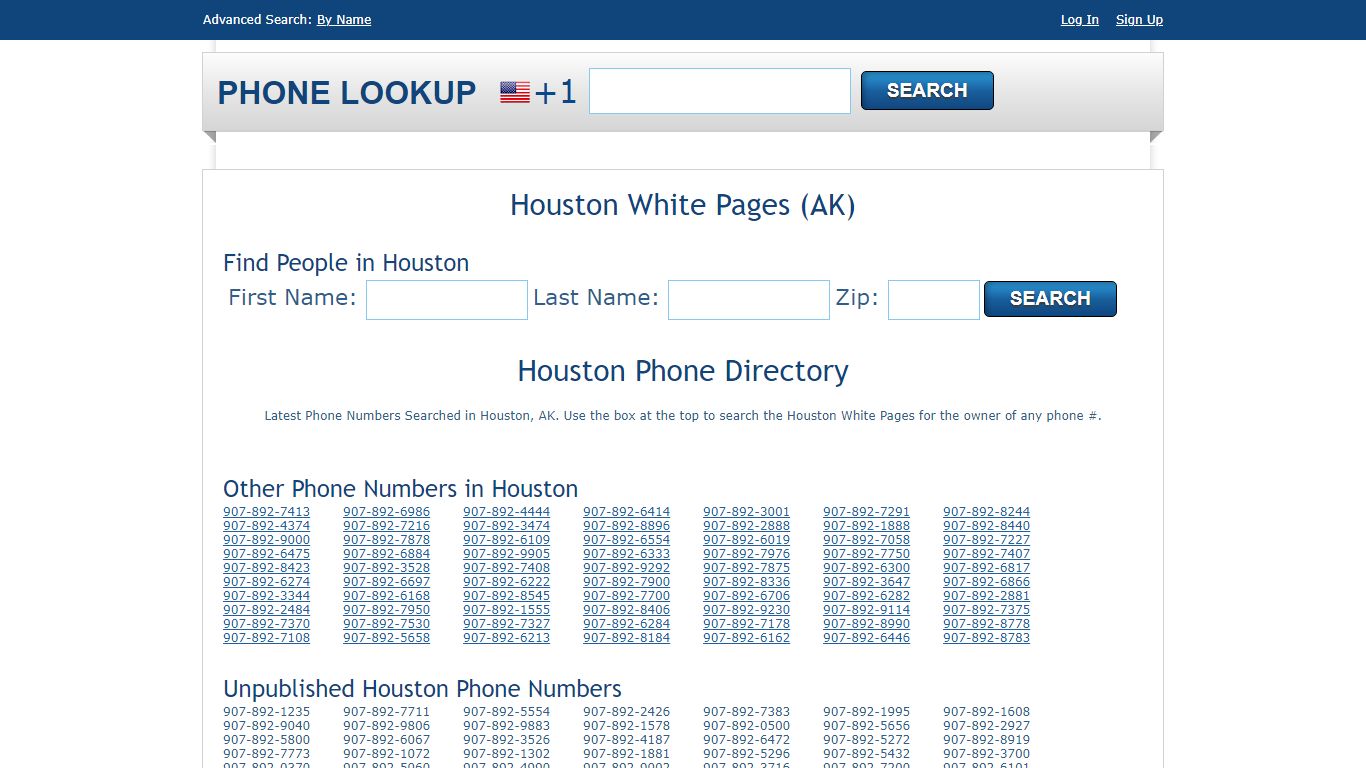 Houston White Pages - Houston Phone Directory Lookup